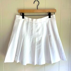 White Pleated Skirt
